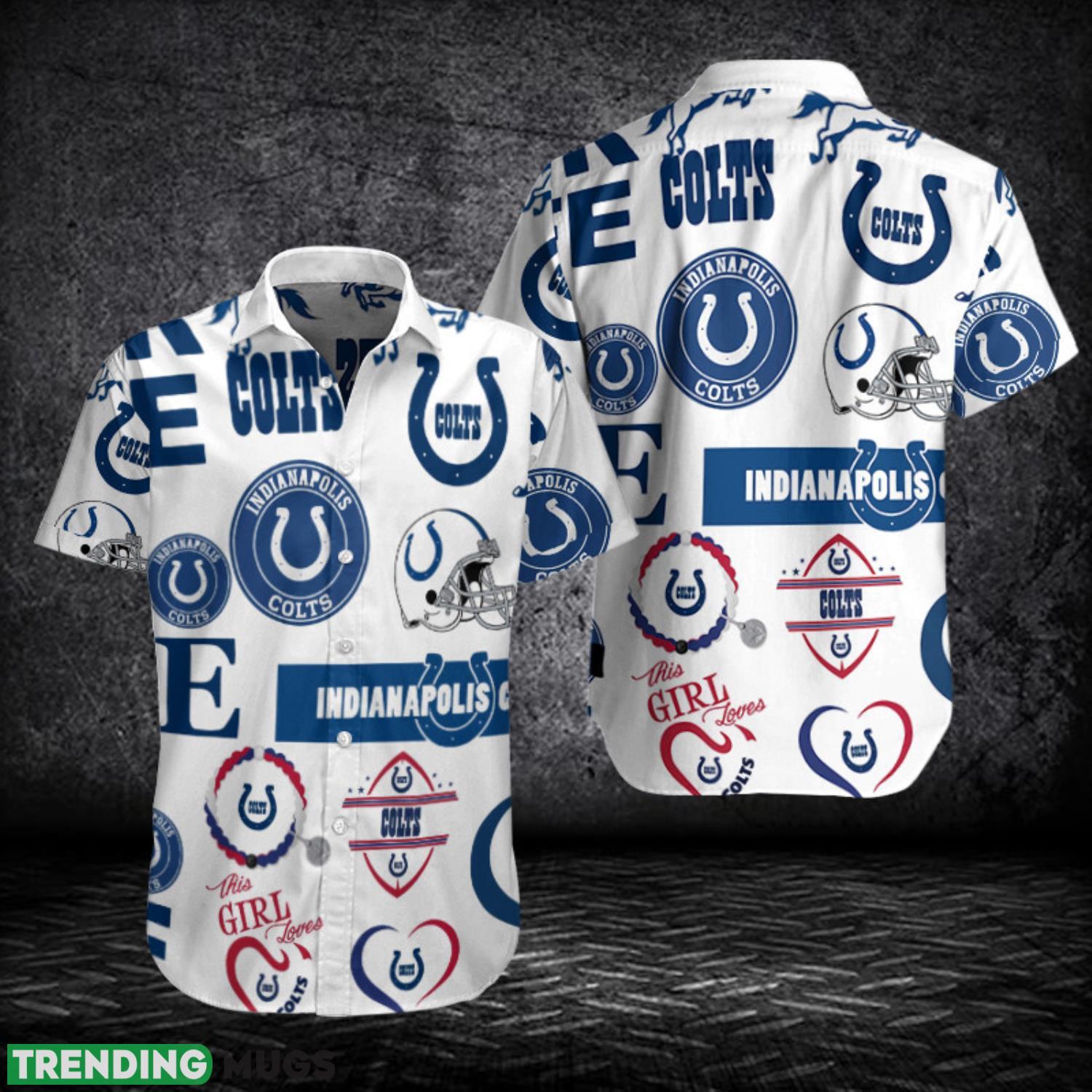 Indianapolis Colts All Over Printing Hawaiian Shirt Product Photo 1 Indianapolis Colts All Over Printing Hawaiian Shirt Product Photo 1