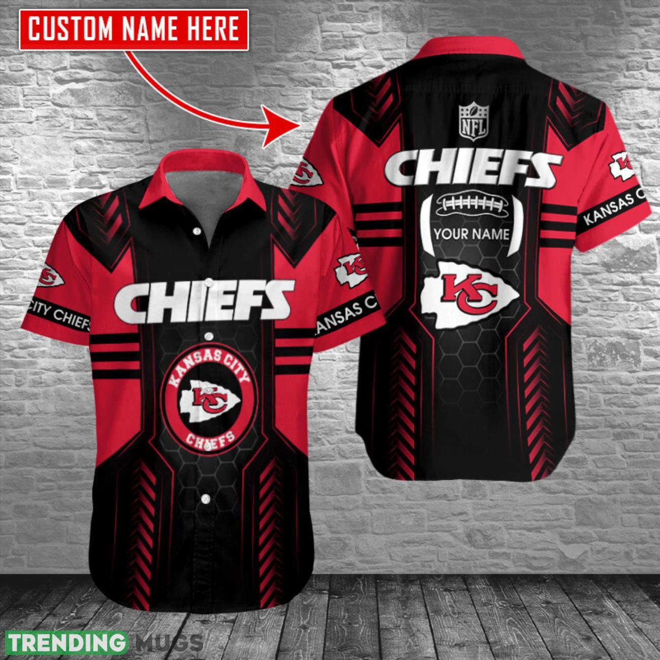Kansas City Chiefs Personalized Name Hawaiian Button Shirt For Fans Product Photo 1