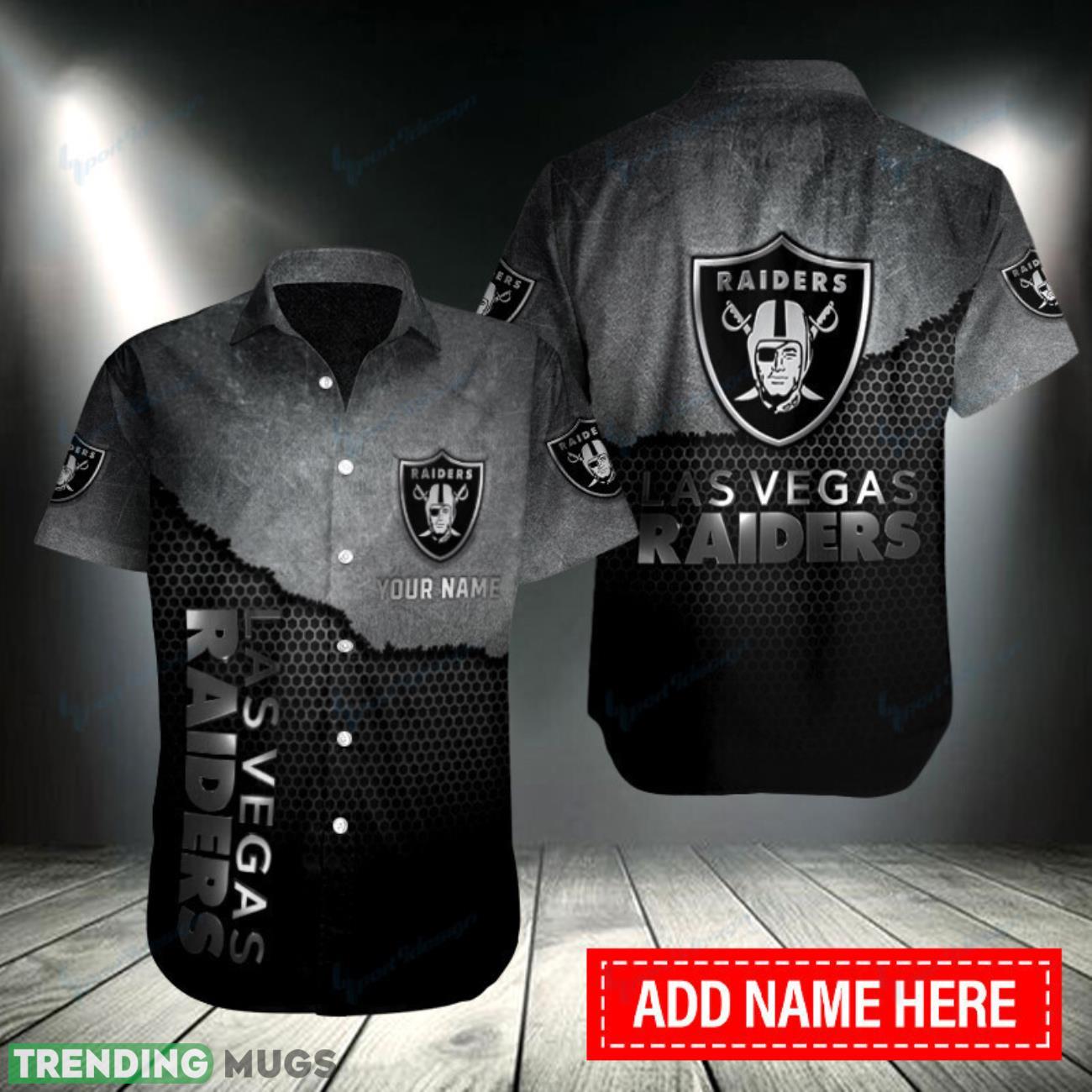 Las Vegas Raiders Personalized Name Hawaiian 3D Button Shirt For Fans Product Photo 1 Las Vegas Raiders Personalized Name Hawaiian 3D Button Shirt For Fans Product Photo 1