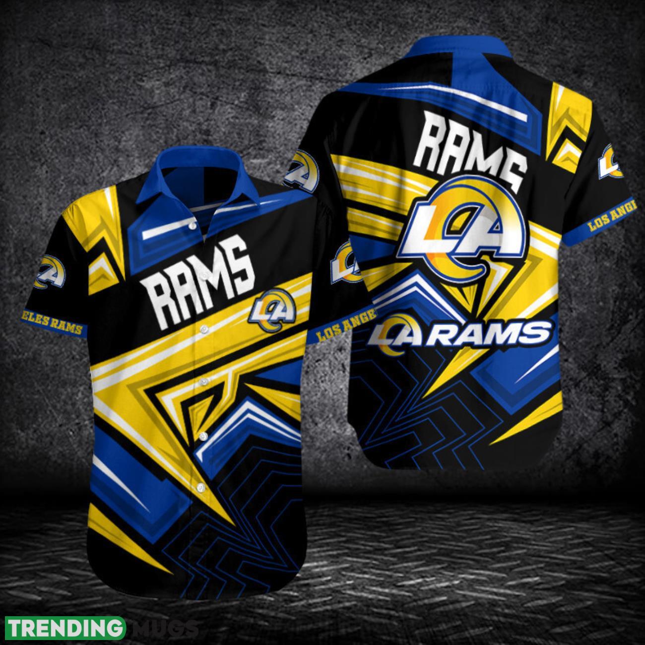 Los Angeles Rams Button Shirt Team Shirt 3D Hawaii Shirt Product Photo 1