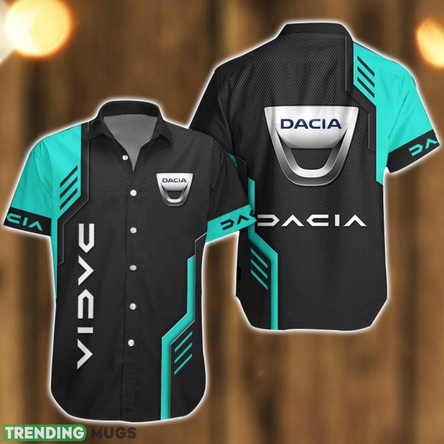 Dacia Logo Mix Light Blue and Black Color Hawaiian Shirt For Men And Women Product Photo 1 Dacia Logo Mix Light Blue and Black Color Hawaiian Shirt For Men And Women Product Photo 1