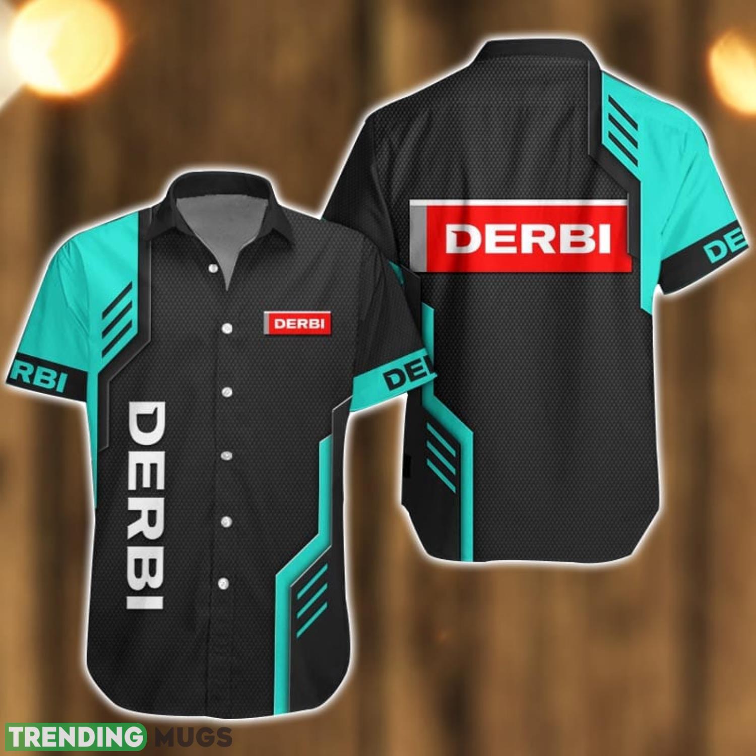 Derbi Logo Mix Light Blue and Black Color Hawaiian Shirt For Men And Women Product Photo 1 Derbi Logo Mix Light Blue and Black Color Hawaiian Shirt For Men And Women Product Photo 1