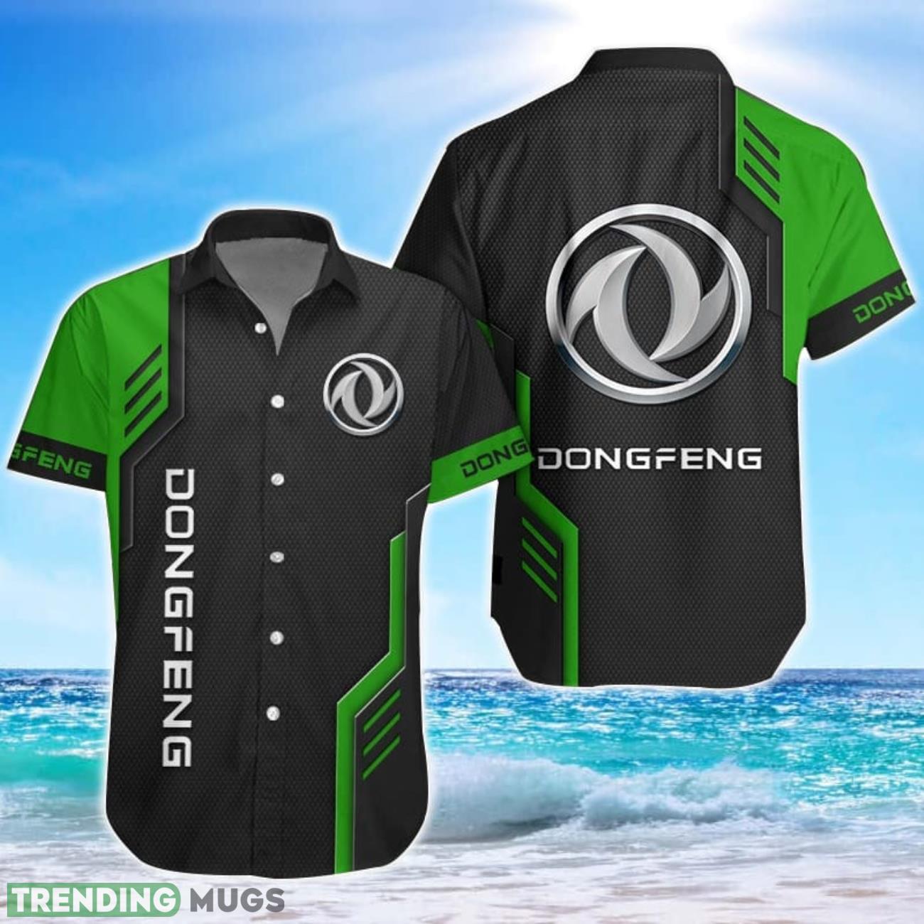 Dongfeng Logo Green Black Hawaiian Shirt For Men And Women Product Photo 1 Dongfeng Logo Green Black Hawaiian Shirt For Men And Women Product Photo 1