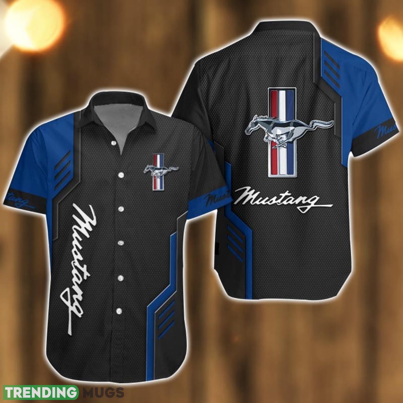 Ford-Mustang Logo Car Hawaiian Shirt Gift Ideas Product Photo 1 Ford-Mustang Logo Car Hawaiian Shirt Gift Ideas Product Photo 1