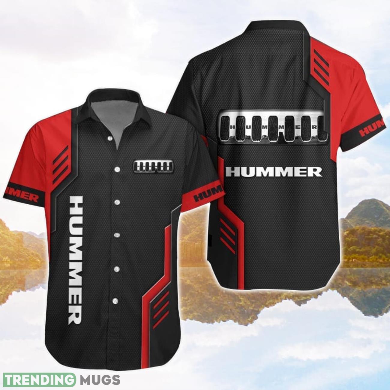 Hummer Logo Red Black Hawaiian Shirt For Men And Women Product Photo 1 Hummer Logo Red Black Hawaiian Shirt For Men And Women Product Photo 1