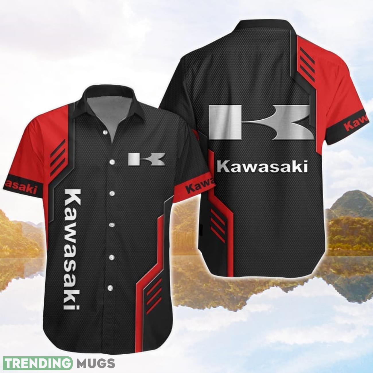 Kawasaki Logo Red Black Hawaiian Shirt For Men And Women Product Photo 1 Kawasaki Logo Red Black Hawaiian Shirt For Men And Women Product Photo 1
