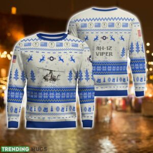 AH-1Z Viper AH1Z All Printed AOP Aircraft Ugly Christmas Sweater For Men And Women Product Photo 1