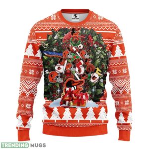 Baltimore Orioles Tree Ugly Christmas Sweater Men Women Unisex Sweater Product Photo 1