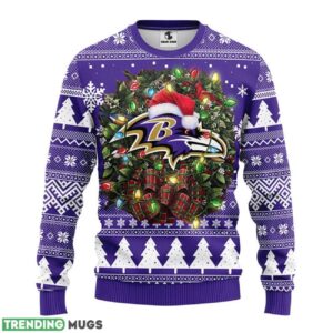 Baltimore Ravens Ugly Christmas Sweater For Sport Fans Christmas Gift Product Photo 1
