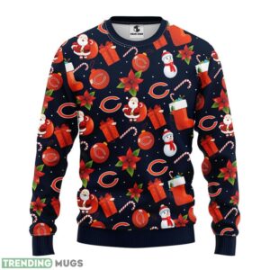 Chicago Bears Santa Claus Snowman Christmas Ugly Sweater 3D Christmas Sweater For Men Women Christmas Gift For Sport Team Product Photo 1