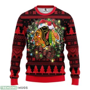 Chicago Blackhawks Christmas Ugly Sweater 3D Christmas Sweater For Men Women Christmas Gift For Sport Team Product Photo 1