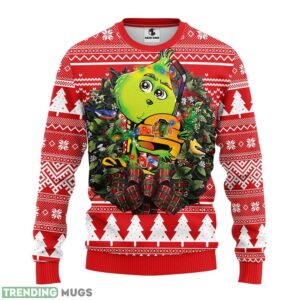 Chicago Blackhawks Grinch Hug Christmas Ugly Sweater 3D Christmas Sweater For Men Women Christmas Gift For Sport Team Product Photo 1