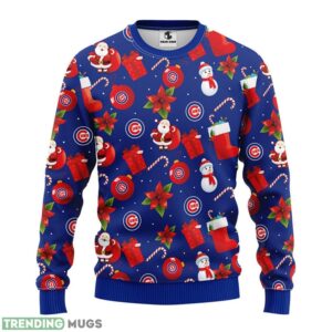 Chicago Cubs Santa Claus Snowman Christmas Ugly Sweater 3D Christmas Sweater For Men Women Christmas Gift For Sport Team Product Photo 1