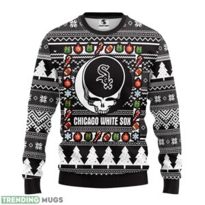 Chicago White Sox Grateful Dead Ugly Christmas Sweater Holiday Gift For Sport Fans Product Photo 1