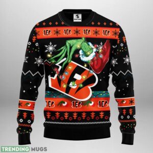 Cincinnati Bengals Grinch AOP Ugly Christmas Sweater Christmas Holiday Gift For Fans Product Photo 1