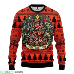 Cincinnati Bengals Tree Ball AOP Ugly Christmas Sweater Christmas Holiday Gift For Fans Product Photo 1