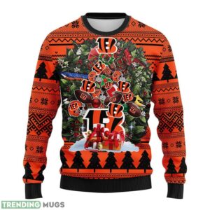 Cincinnati Bengals Tree Ugly Sweater 3D Christmas Sweater For Men Women Product Photo 1