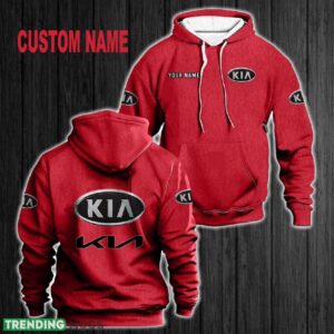 Custom Name Kia 3D Hoodie Red All OVer Print For Men Women Gift Christmas 2024 - Custom Name Kia 3D Hoodie Red All OVer Print For Men Gift Christmas 2024