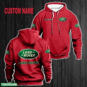 Custom Name Land Rover 3D Hoodie Red All OVer Print For Men Women Gift Christmas 2024 - Custom Name Land Rover 3D Hoodie Red All OVer Print For Men Gift Christmas 2024