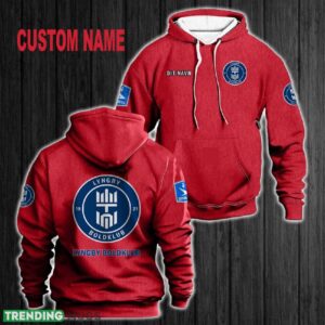Custom Name Lyngby Boldklub 3D Hoodie Red All OVer Print For Men Women Gift Christmas 2024 - Custom Name Lyngby Boldklub 3D Hoodie Red All OVer Print For Men Gift Christmas 2024