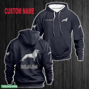 Custom Name MAN Truck 3D Hoodie All OVer Print For Men Women Gift Christmas 2024 - Custom Name MAN Truck 3D Hoodie Red All OVer Print For Men Gift Christmas 2024