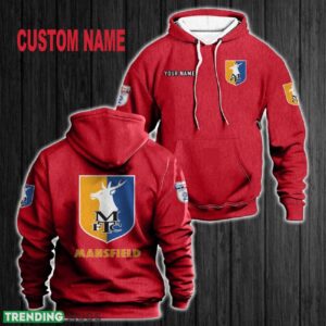 Custom Name Mansfield Town 3D Hoodie Red All OVer Print For Men Women Gift Christmas 2024 - Custom Name Mansfield Town 3D Hoodie Red All OVer Print For Men Gift Christmas 2024