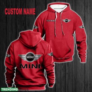 Custom Name Mini 3D Hoodie Red All OVer Print For Men Women Gift Christmas 2024 - Custom Name Mini 3D Hoodie Red All OVer Print For Men Gift Christmas 2024