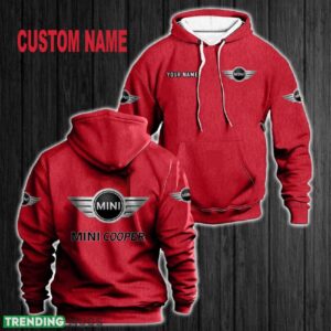 Custom Name Mini Cooper 3D Hoodie Red All OVer Print For Men Women Gift Christmas 2024 - Custom Name Mini Cooper 3D Hoodie Red All OVer Print For Men Gift Christmas 2024