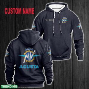 Custom Name MV Agusta 3D Hoodie Black All OVer Print For Men Women Gift Christmas 2024 - Custom Name MV Agusta 3D Hoodie Red All OVer Print For Men Gift Christmas 2024