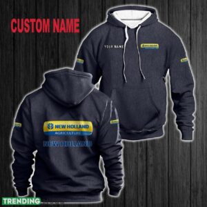 Custom Name New Holland 3D Hoodie Black All OVer Print For Men Women Gift Christmas 2024 - Custom Name New Holland 3D Hoodie Red All OVer Print For Men Gift Christmas 2024