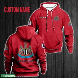 Custom Name Newcastle United 3D Hoodie Red All OVer Print For Men Women Gift Christmas 2024 - Custom Name Newcastle United 3D Hoodie Red All OVer Print For Men Gift Christmas 2024