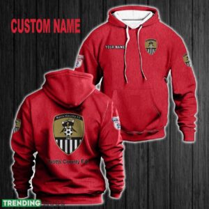 Custom Name Notts County FC 3D Hoodie Red All OVer Print For Men Women Gift Christmas 2024 - Custom Name Notts County FC 3D Hoodie Red All OVer Print For Men Gift Christmas 2024