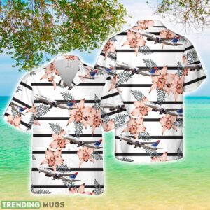 Delta Air Lines N139DL Wavy Gravy Livery AOP Hawaiian Shirt Hawaiian Shirt