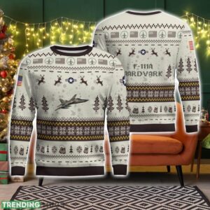 F-111A Aardvark Vietnam War F111A Veteran Aircraft Ugly Christmas Sweater Christmas Gift Holiday Product Photo 1