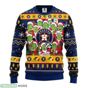 Houston Astros 12 Grinch Xmas Day Christmas Ugly Sweater 3D Christmas Sweater For Men Women 3D Sweater