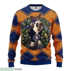 Houston Astros Pub Dog Christmas Ugly Sweater 3D Christmas Sweater For Men Women Product Photo 1