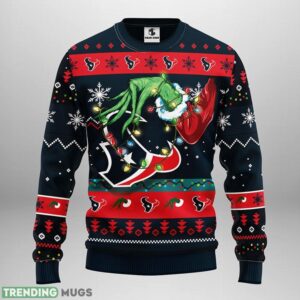 Houston Texans Grinch Christmas Ugly Sweater 3D Christmas Sweater For Men Women Product Photo 1