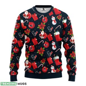 Houston Texans Santa Claus Snowman Ugly Christmas Sweater Special Christmas Gift Sport Fans Christmas Gift Product Photo 1