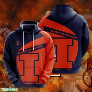 Illinois Fighting Illini 3D Hoodie For Fans New Trending All OVer Print - Illinois Fighting Illini 3D Hoodie For Fans New Trending All OVer Print