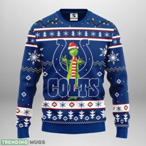 Indianapolis Colts Funny Grinch Ugly Christmas Sweater Special Christmas Gift 3D Sweater