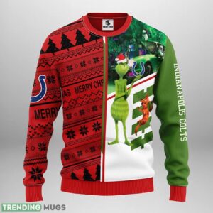 Indianapolis Colts Grinch & Scooby-Doo Ugly Christmas Sweater Special Christmas Gift Product Photo 1