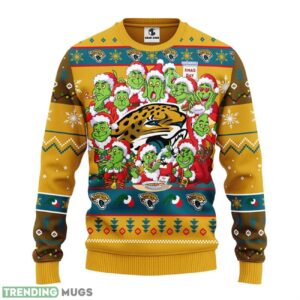 Jacksonville Jaguars 12 Grinch Xmas Day Ugly Christmas Sweater Special Christmas Gift Product Photo 1