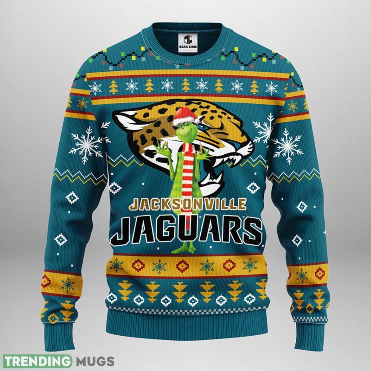 Jacksonville Jaguars Funny Grinch Ugly Christmas Sweater Special Christmas Gift 3D Sweater Jacksonville Jaguars Funny Grinch Ugly Christmas Sweater Special Christmas Gift 3D Sweater