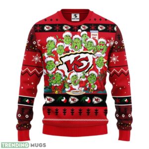 Kansas City Chiefs 12 Grinch Xmas Day Ugly Christmas Sweater Special Christmas Gift 3D Sweater