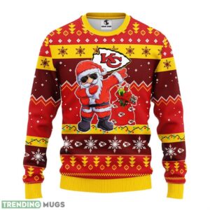 Kansas City Chiefs Dabbing Santa Claus Ugly Christmas Sweater Special Christmas Gift 3D Sweater