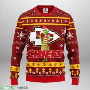 Kansas City Chiefs Funny Grinch Ugly Christmas Sweater Special Christmas Gift 3D Sweater
