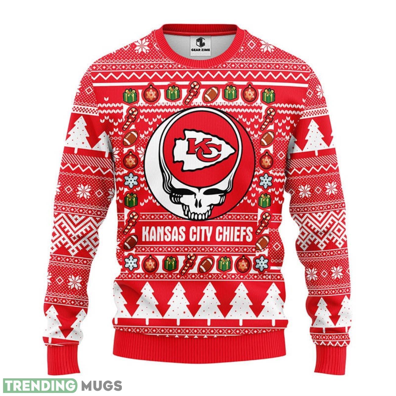 Kansas City Chiefs Grateful Dead Ugly Christmas Sweater men women Christmas Gift 3D Sweater Kansas City Chiefs Grateful Dead Ugly Christmas Sweater men women Christmas Gift 3D Sweater
