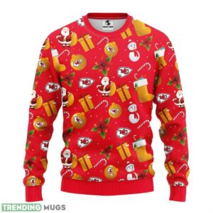Kansas City Chiefs Santa Claus Snowman Ugly Christmas Sweater Special Christmas Gift Sport Fans Christmas Gift 3D Sweater