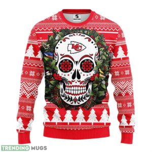 Kansas City Chiefs Skull Flower Ugly Ugly Christmas Sweater Special Christmas Gift 3D Sweater