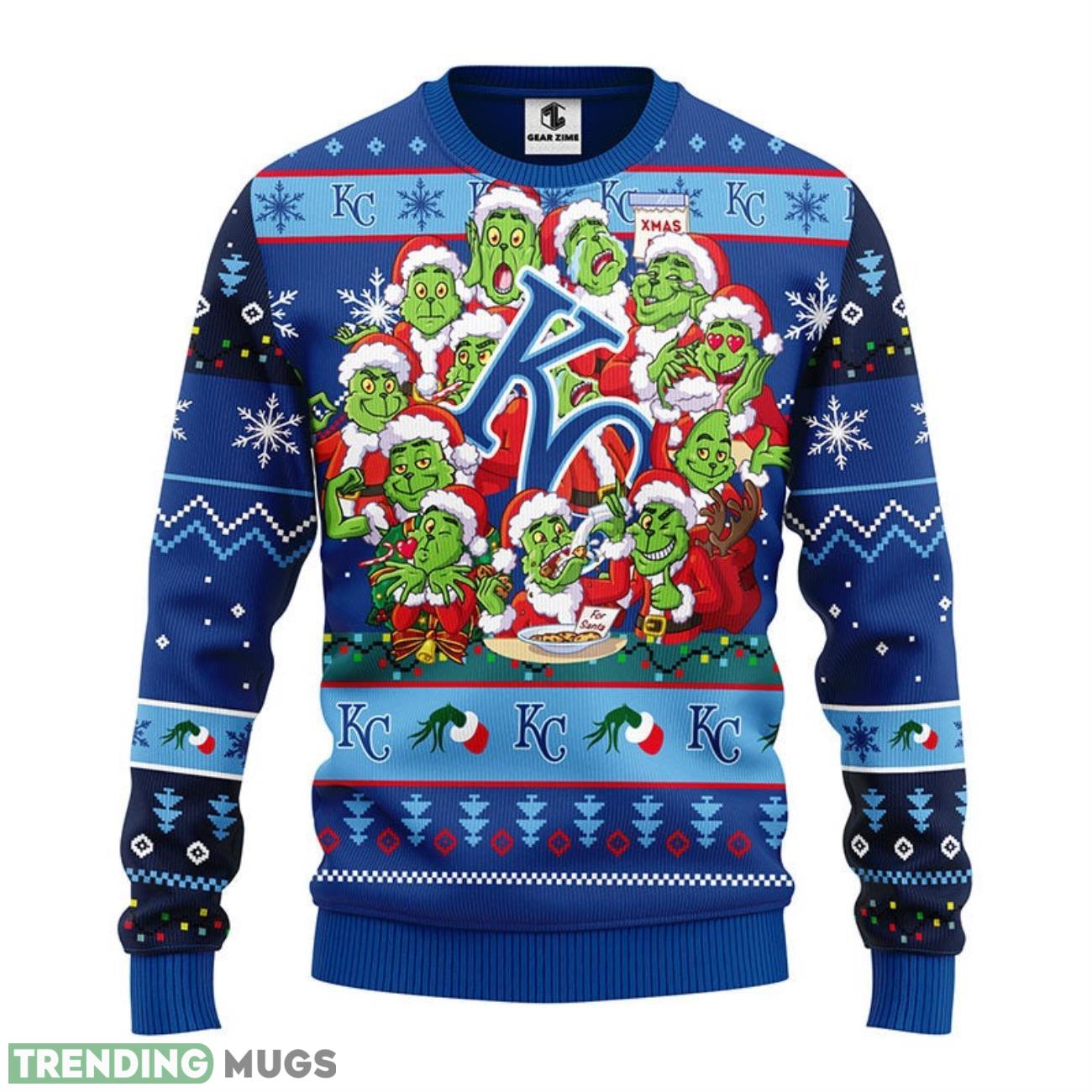 Kansas City Royals 12 Grinch Xmas Day Ugly Christmas Sweater Special Christmas Gift 3D Sweater Kansas City Royals 12 Grinch Xmas Day Ugly Christmas Sweater Special Christmas Gift 3D Sweater